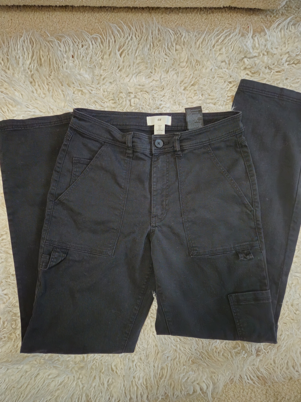H&M Black Utility Pants